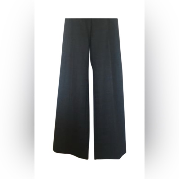 Lida Biday Charcoal Basket Weave  Wide Leg Pant _ 4 Long - Picture 4 of 8